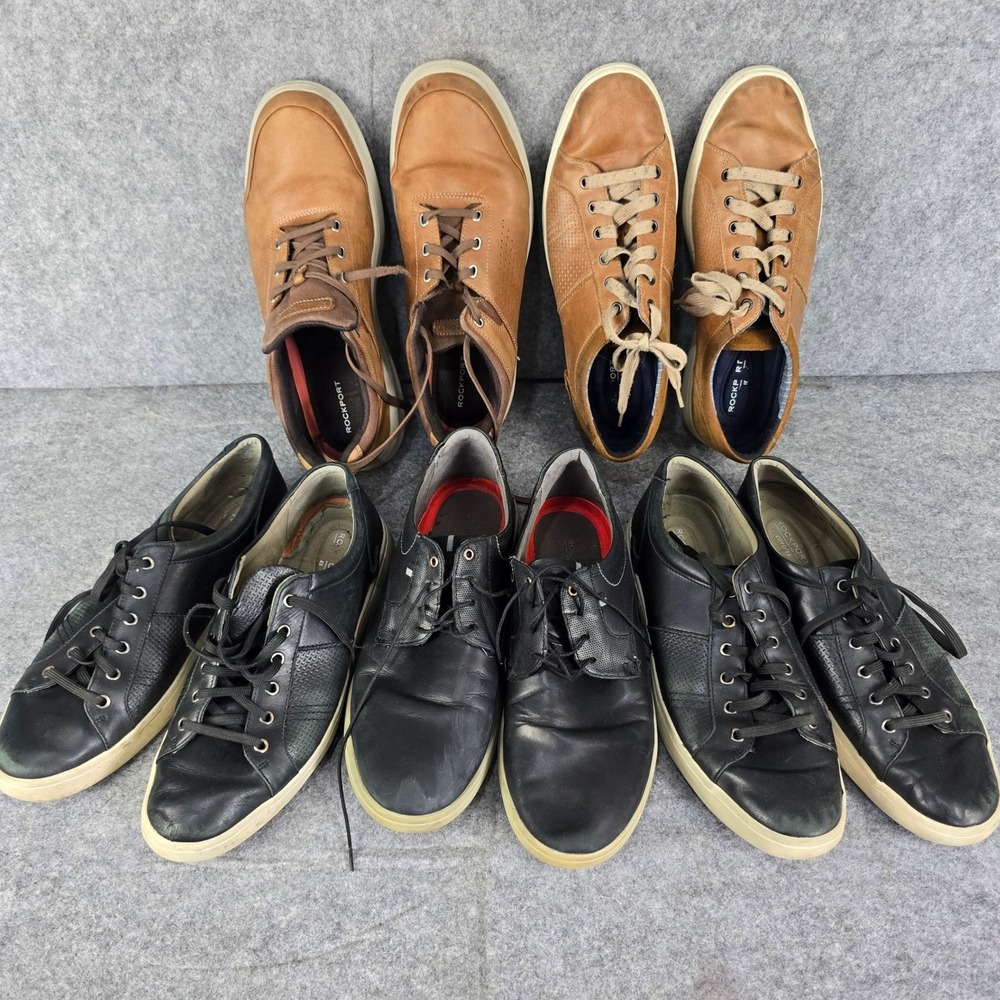 Rockport Men's Shoes Size 11 M Bundle Lot Casual Leather Sneaker Oxfords 5 Pairs